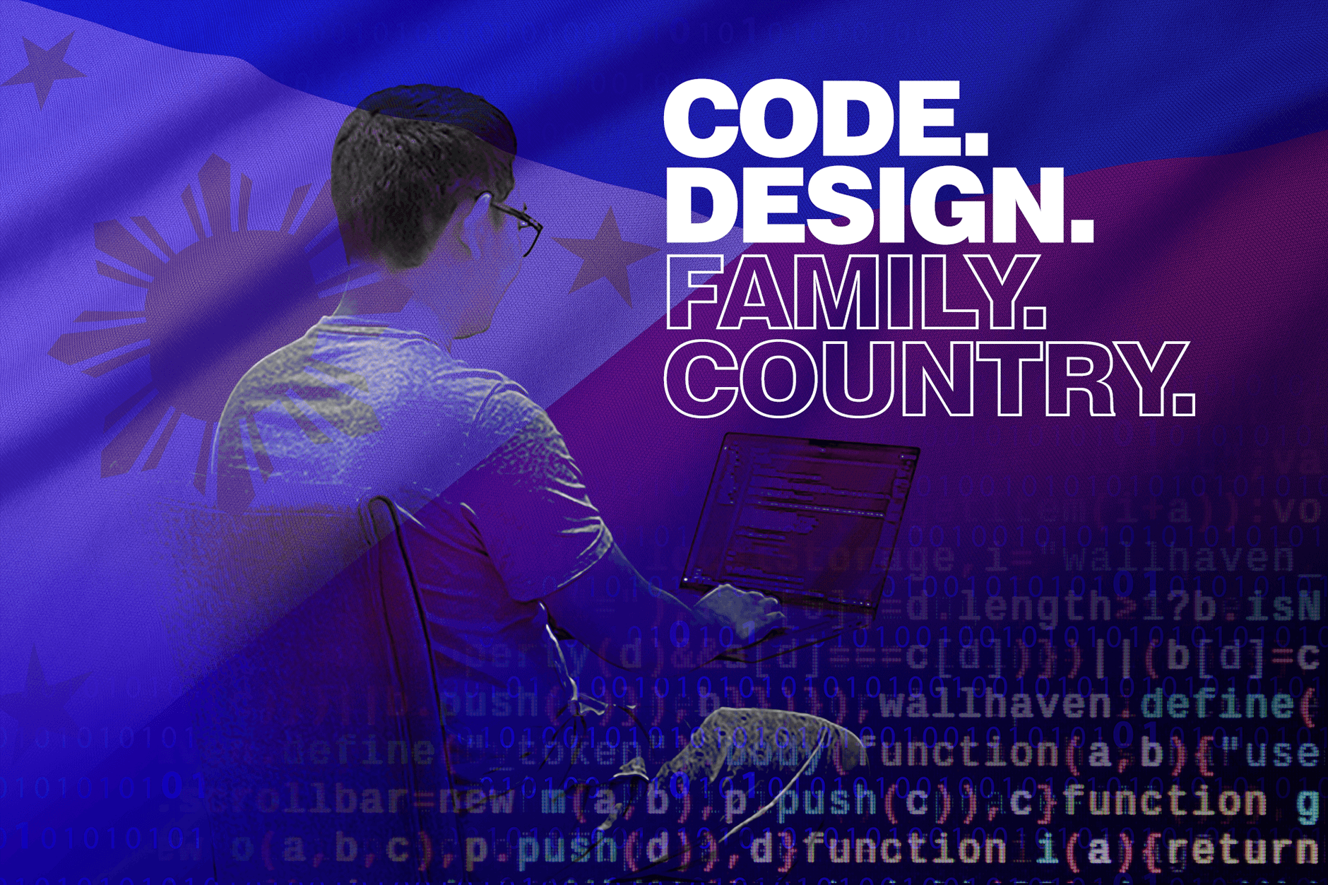 Code. Design. Family. Country.